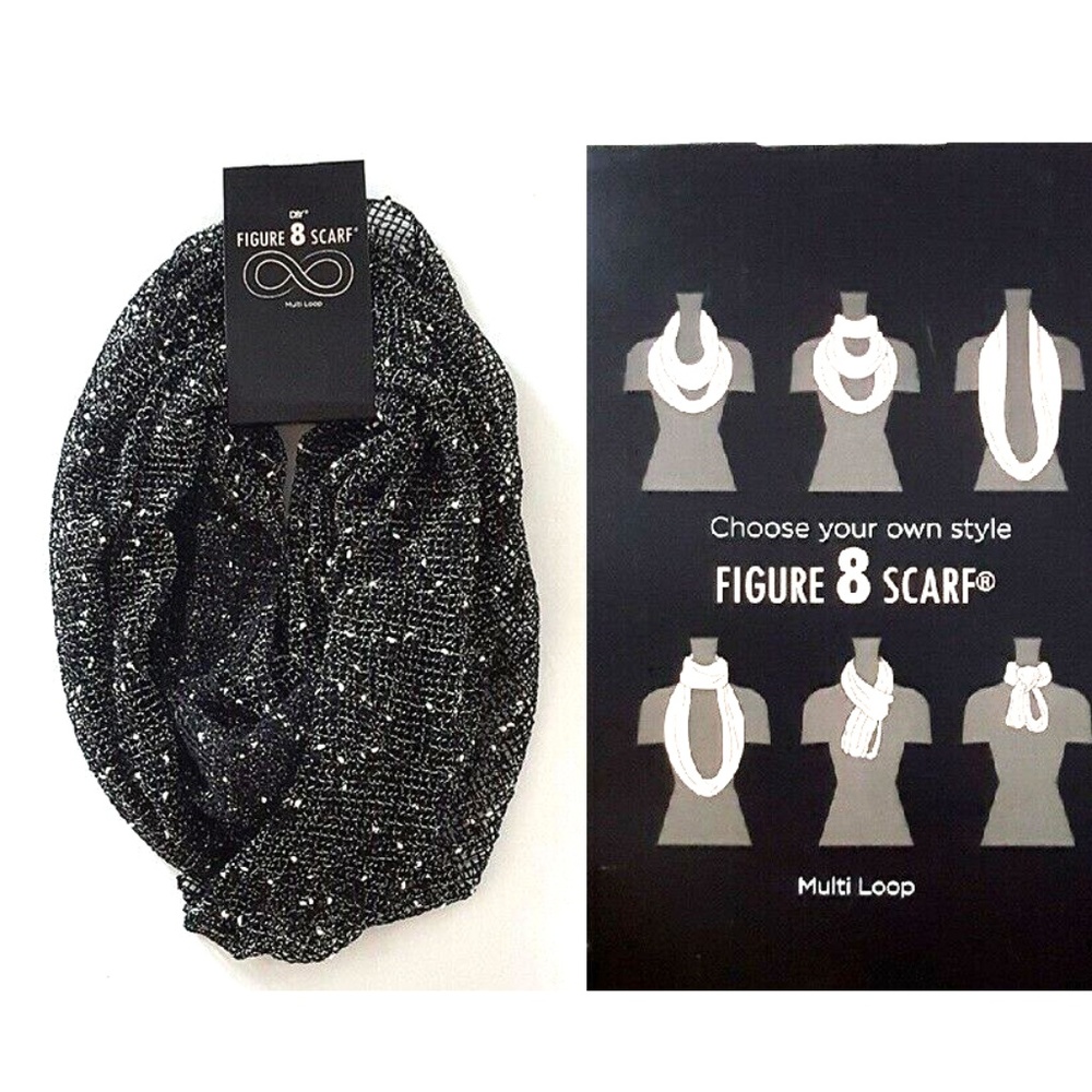 D & Y Fashion Multi Loop Scarf – Figure 8 scarf